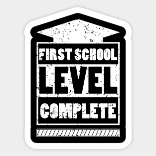 first school level completed Sticker